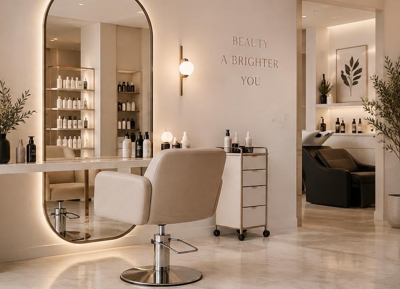 Salon sample website imagery
